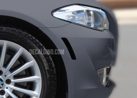 Fits 2011 - 2013 BMW F10 5 Series Front Reflector Overlay Tint / Decals