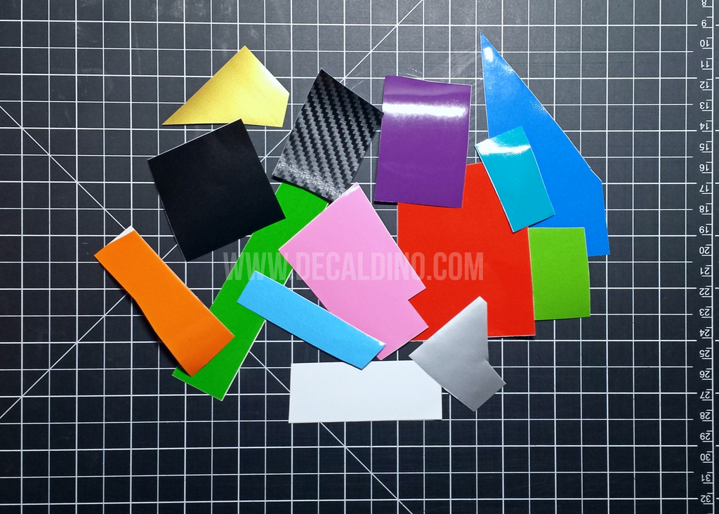 Decal Dino Color Samples - Vinyl Oracal Orafol wrap sheet 3m avery roll sign