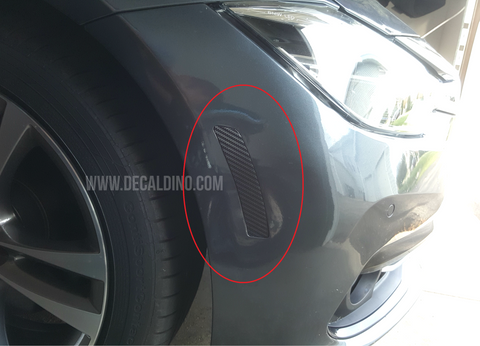 Fits 2014-2018 BMW F30 Front Reflector Overlay Tint / Decals