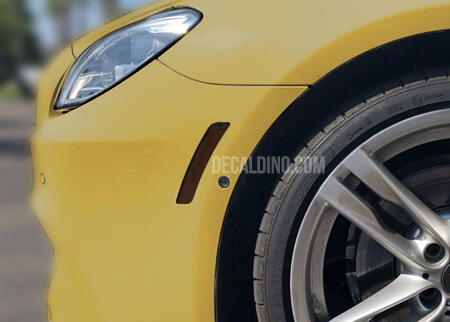 Fits 2012+ BMW 6 Series Front Reflector Overlay Tint / Decals