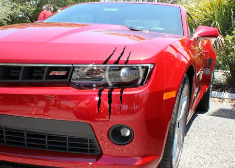 Camaro Headlight Scars - Decal Dino