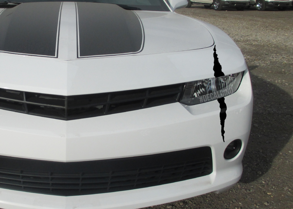 Headlight Scar - Decal Dino Scratch monster claw parts Camaro Stripe